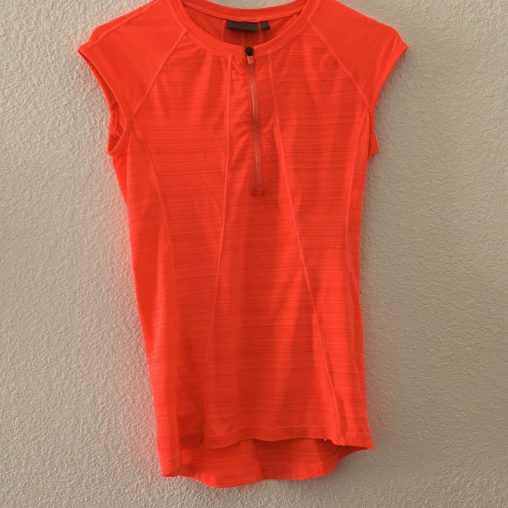 Athleta Pacifica Illume UPF fitted tank Sun protection size 2 in orange